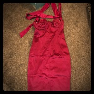 Marciano dress its dark pink NOT red